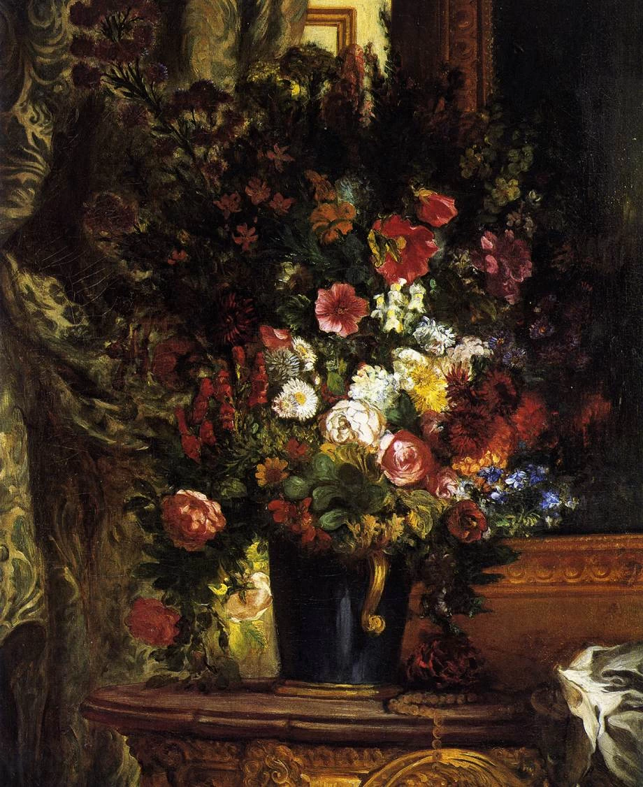 Vaso di fiori su consolle - Musée Ingres, Montauban
